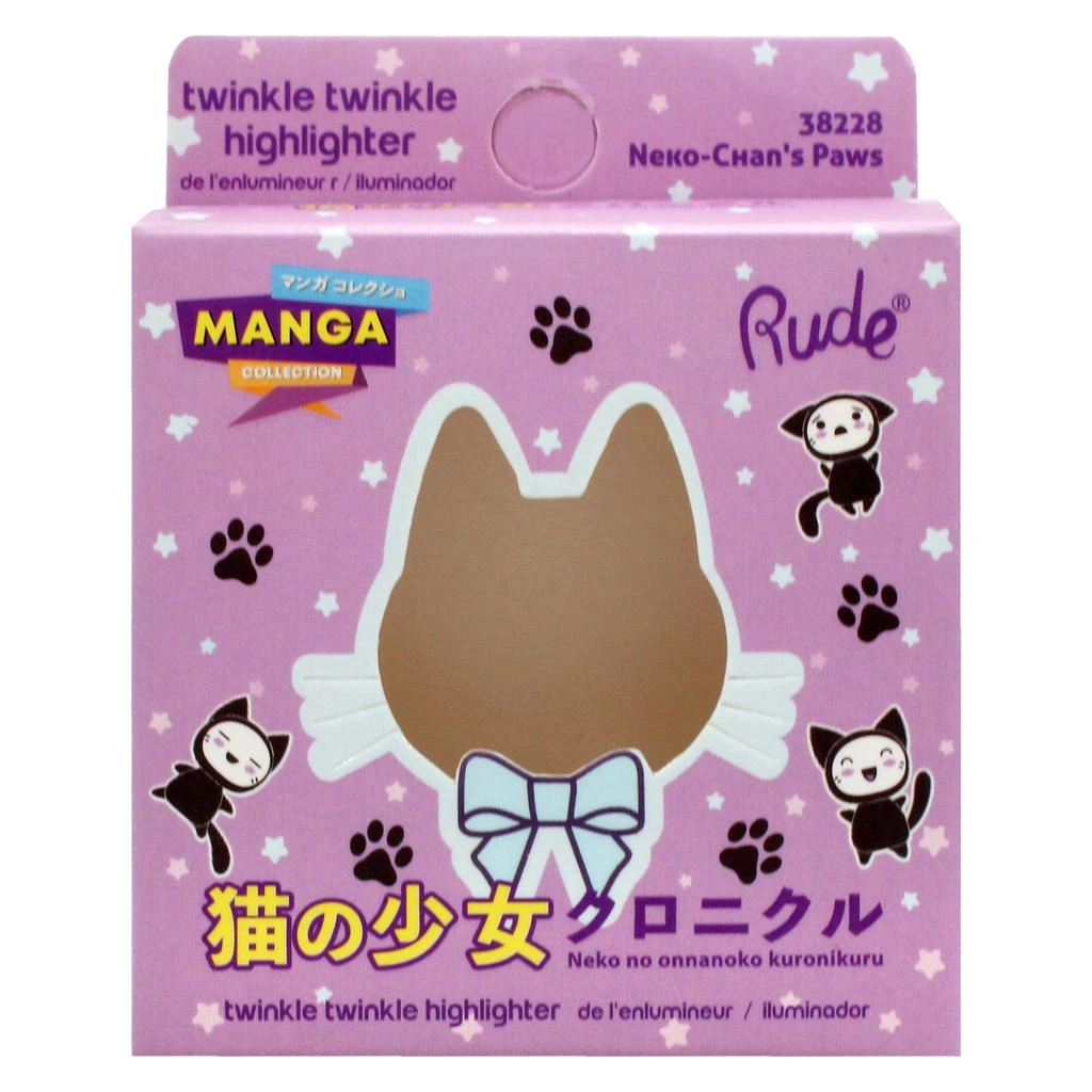 Rude Cosmetics Manga Collection Twinkle Twinkle Highlighter - 38228 Neko-Chans Paws by  for Women - 0.14 oz Highlighter 5