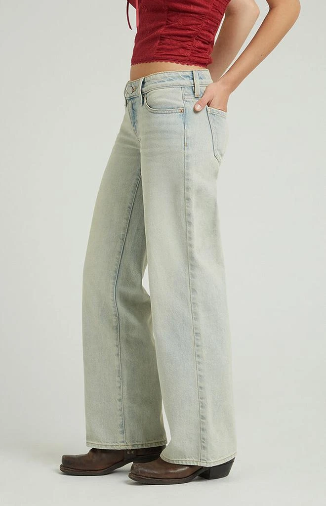 PacSun Zoe Low Rise Girlfriend Jeans Light Indigo Tint 3