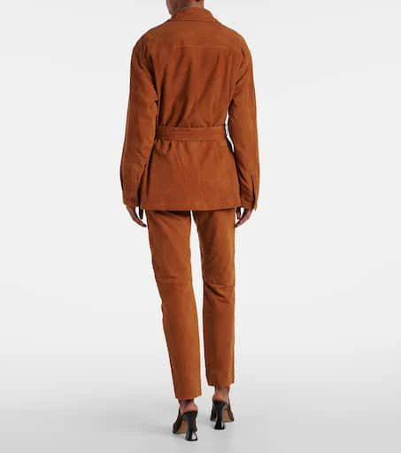 BLAZÉ MILANO Viva Sahariana belted suede jacket 3