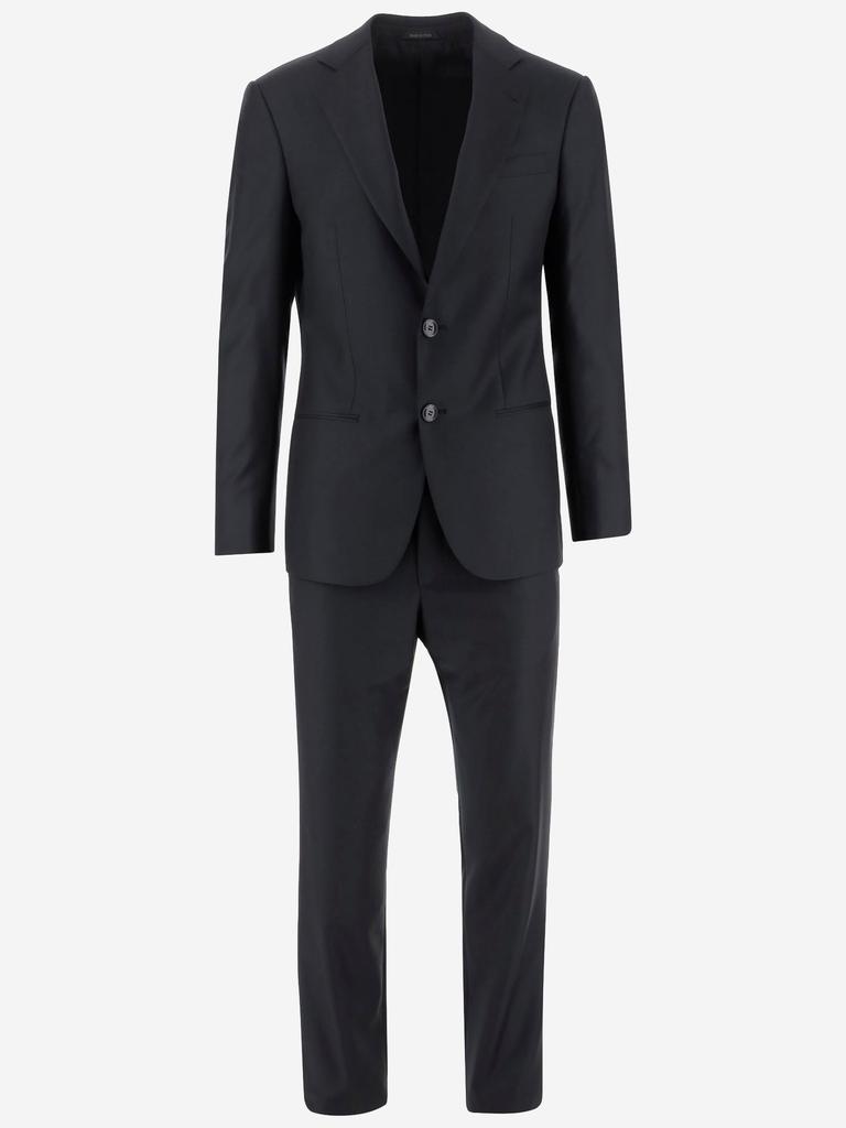 Giorgio Armani Dark Blue Cotton Suits