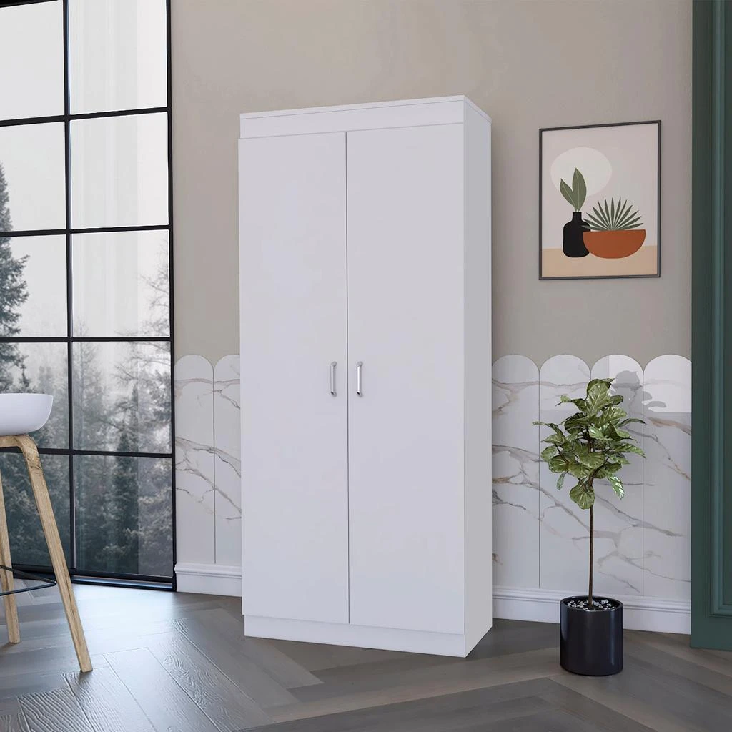 Streamdale Furniture Streamdale Cherry Hill 5-Shelf Pantry Cabinet White 1