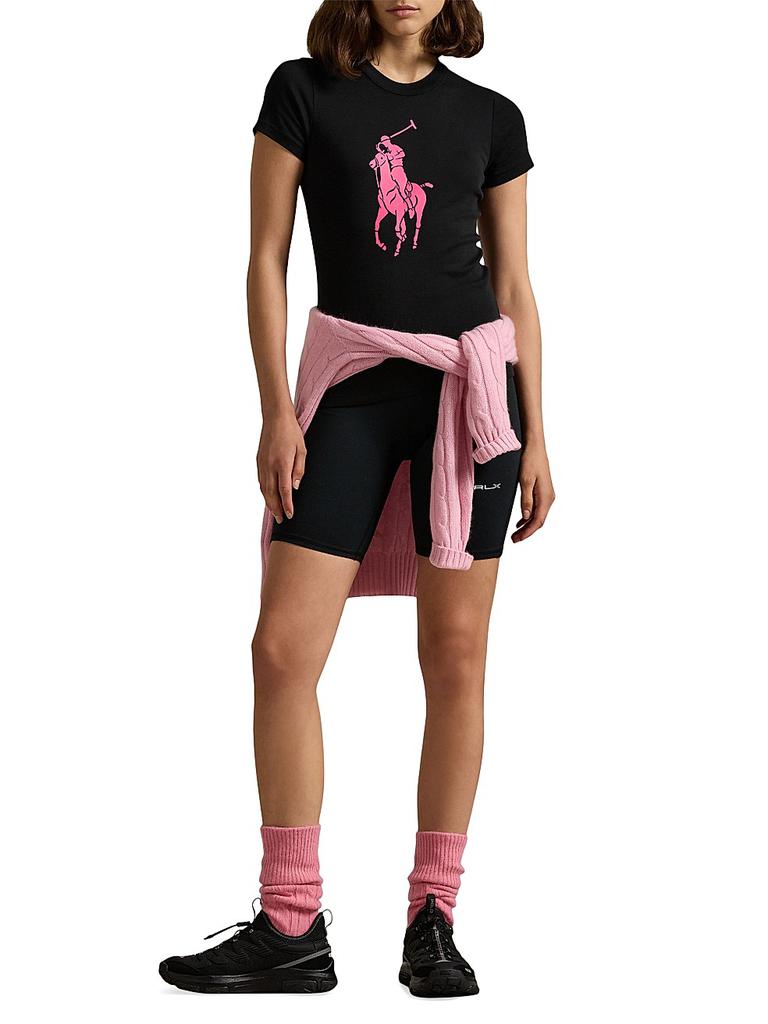 Ralph Lauren Pink Pony Cotton Crewneck T-Shirt