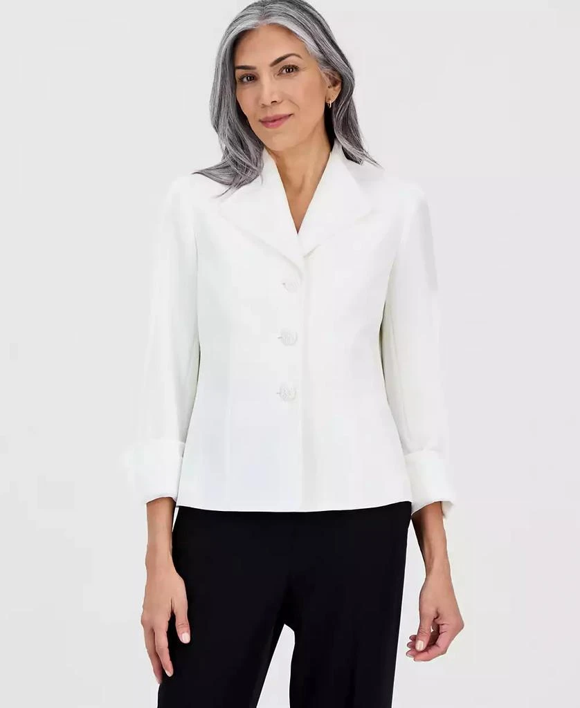 Kasper Women's Three-Button Long-Sleeve Jacket 1