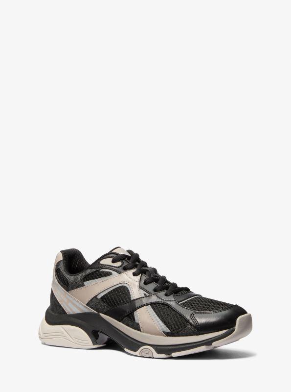 Michael Kors Leo Mixed-Media Trainer