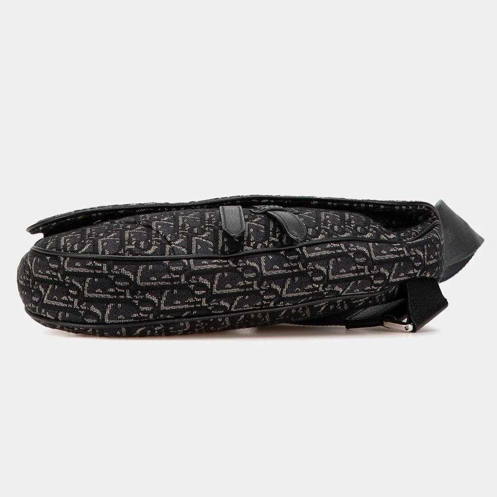 Dior Dior Black Oblique Canvas Saddle Crossbody 3