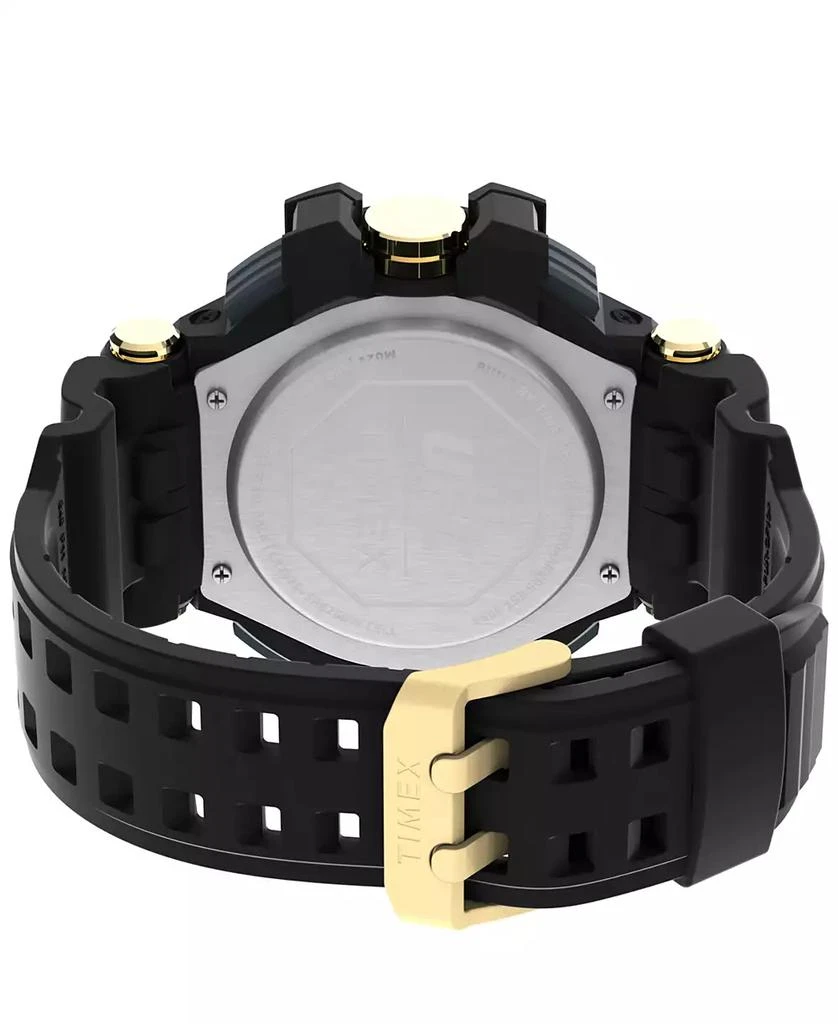 Timex UFC Men's Combat Analog-Digital Black Resin Watch, 53mm 2