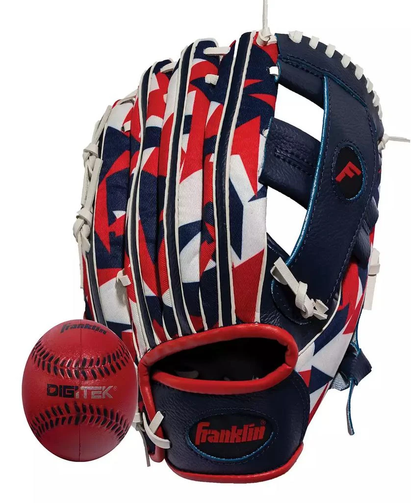 Franklin 9.5" RTP Performance Digi Teeball Glove and Ball Combo - Right Handed Thrower 1