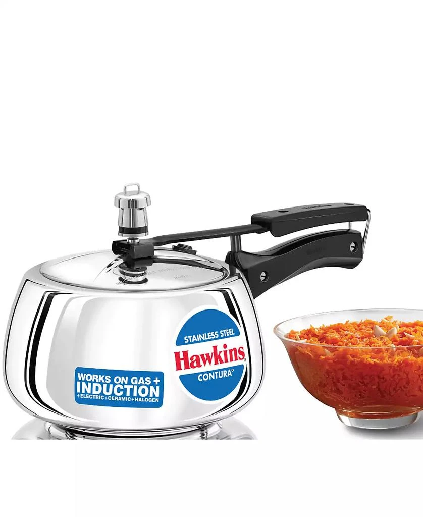 Hawkins 3 Liter Stainless Steel Contura Induction Compatible Pressure Cooker 5