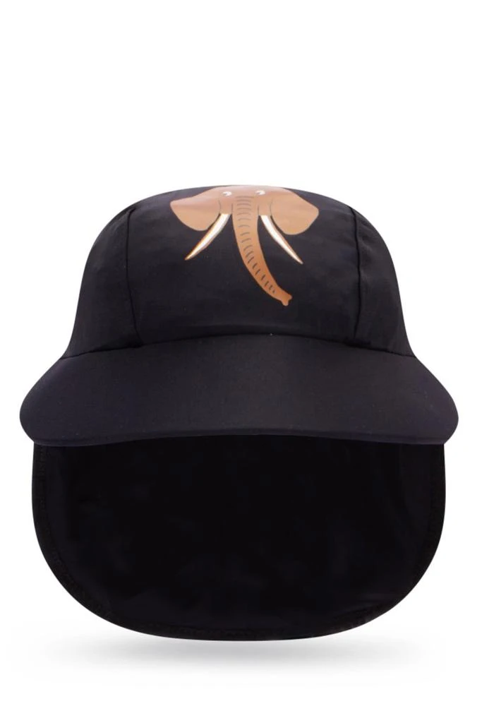 Mini Rodini Mini Rodini Elephant-Printed Curved Peak Swim Hat 1