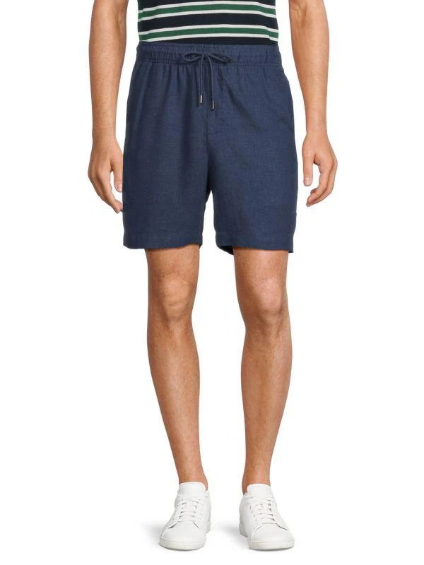 Onia Drawstring Linen Blend Shorts 1