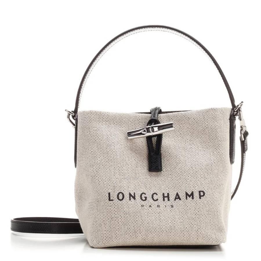 Longchamp Essential XS Logo Canvas Bucket Bag