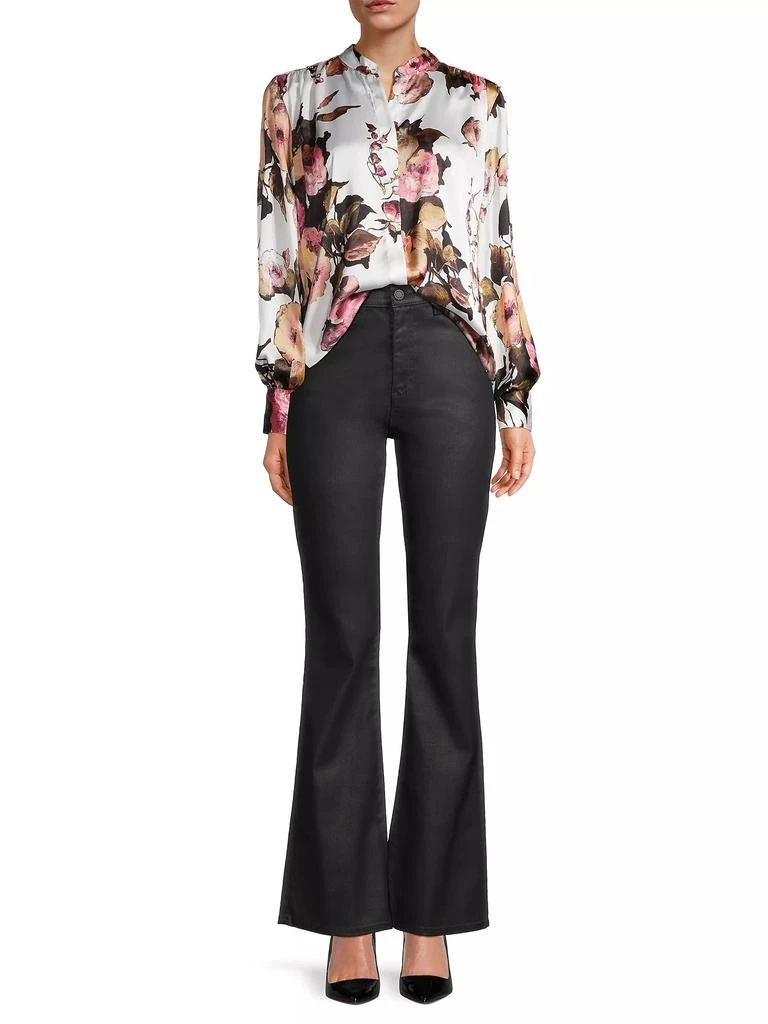 Karmamia Cornelia Balloon-Sleeve Satin Shirt 2