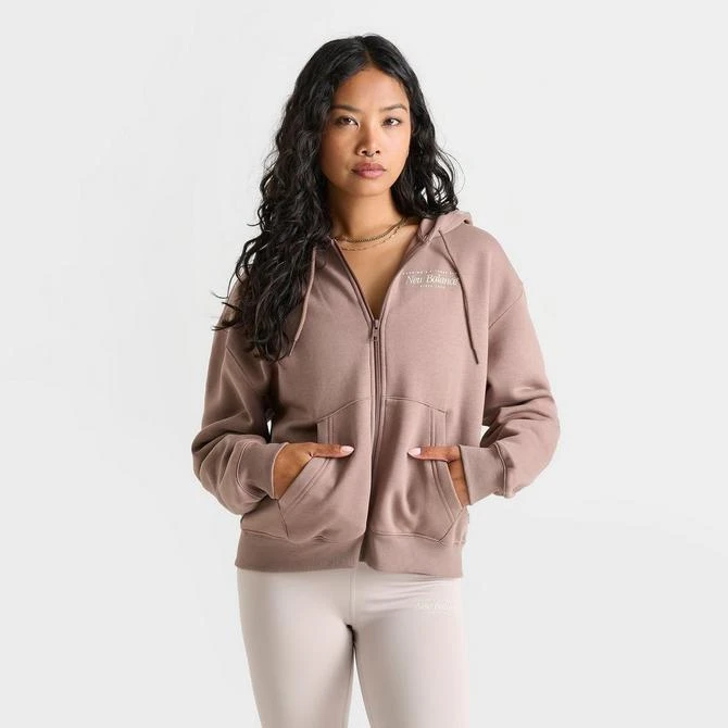 New Balance Women's New Balance Logo Full-Zip Hoodie 3