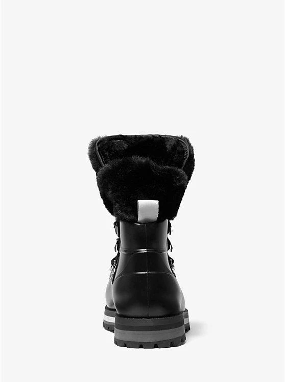 Michael Kors Lanis PVC and Faux Fur Rain Boot 3