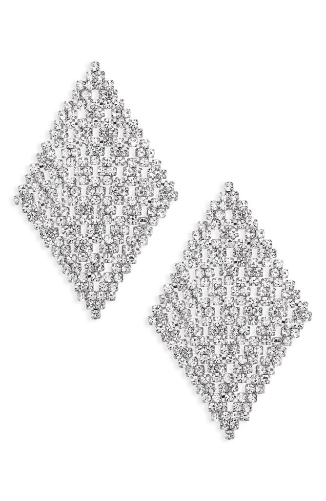 Tasha Crystal Mesh Drop Earrings 1