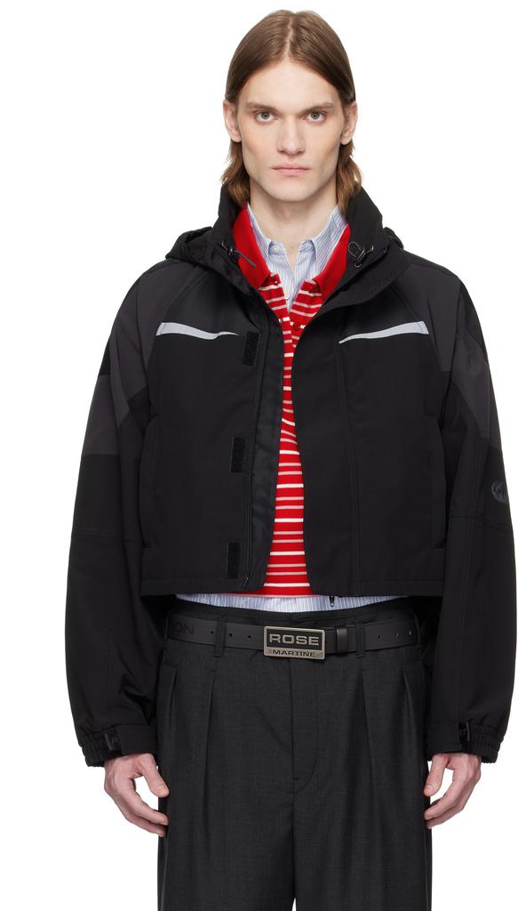 Shop Black Shrunken Sports Jacket on Sale at BeyondStyle – Get 38