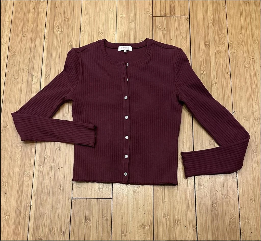 GOLDIE Goldie - Women
s Wide Rib Long Sleeve Cardigan