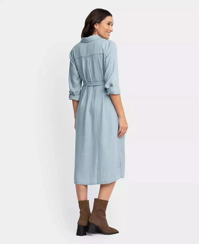 Seraphine Women's Maternity Denim Style Shirt Dress 4