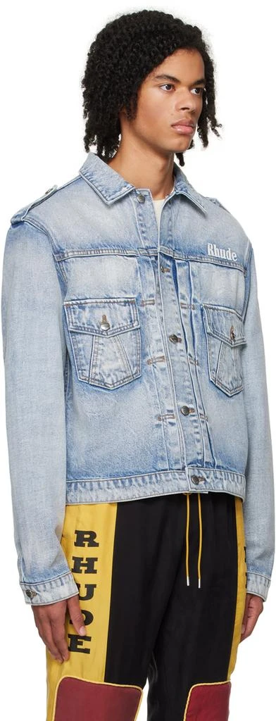 Rhude Blue Automobili Lamborghini Edition Denim Jacket 2