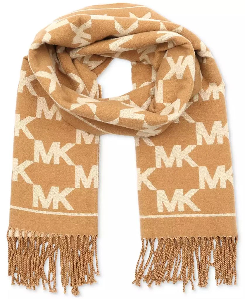 Michael Kors Women
s Metallic Logo Wrap Scarf 1