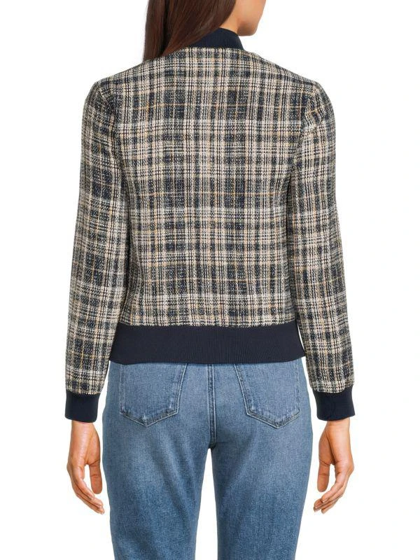 Wdny Plaid Bomber Jacket 2