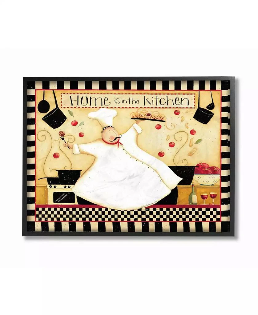 Stupell Industries Home Decor Home is in The Kitchen Framed Giclee Art, 16" x 20"