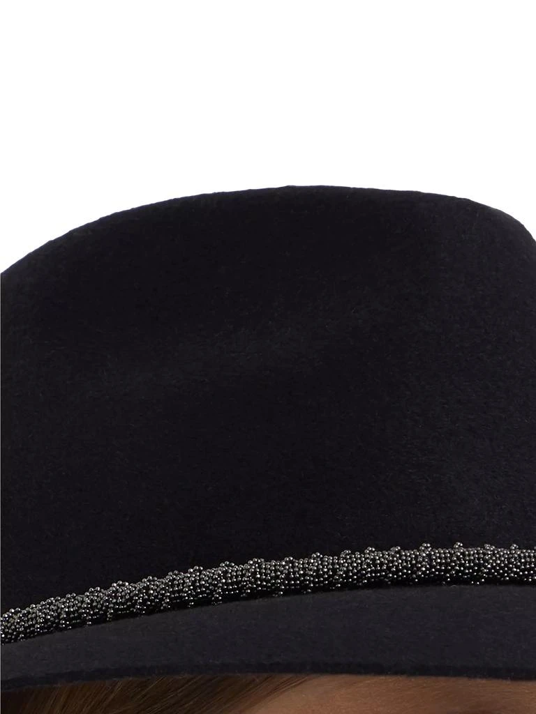 SAKS Fifth Avenue Felted Wool Braided Band Hat Brunello Cucinelli Felt Fedora with Precious Braided Band  main image 4