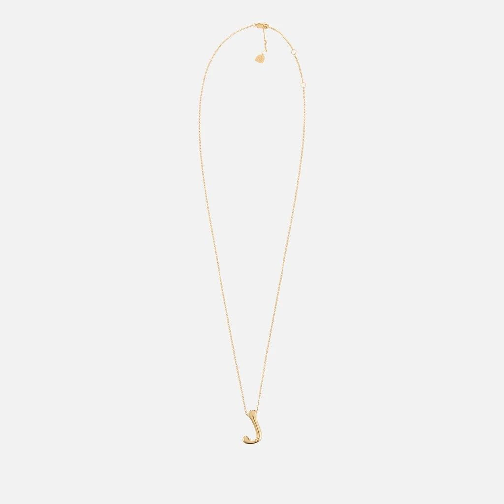 ASTRID & MIYU Astrid & Miyu Initial Bold 18K Gold-Plated Necklace 1