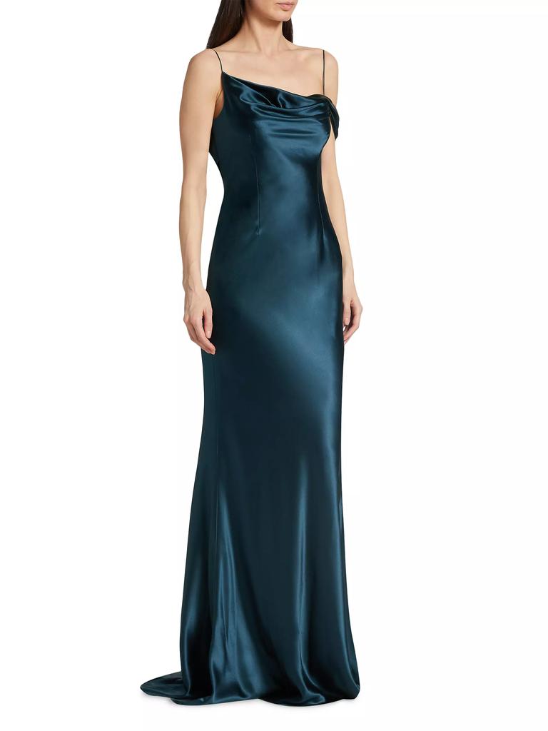 Danielle Frankel Harper Crepe Satin Slip Gown