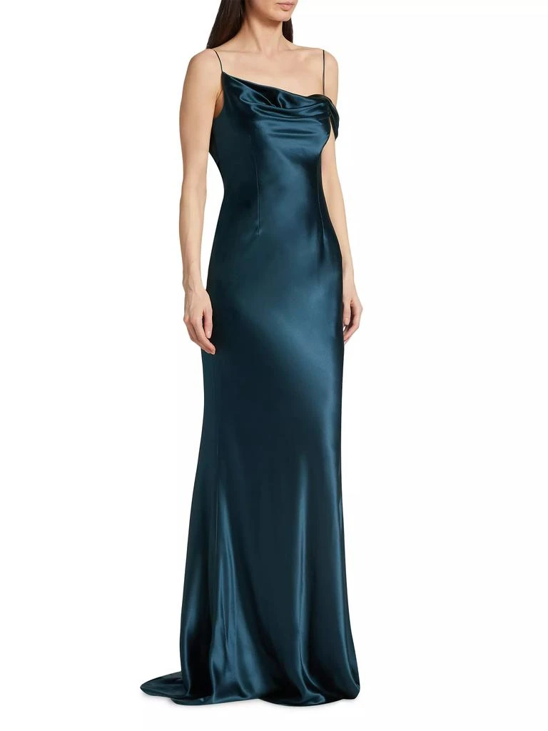 Danielle Frankel Harper Crepe Satin Slip Gown 2