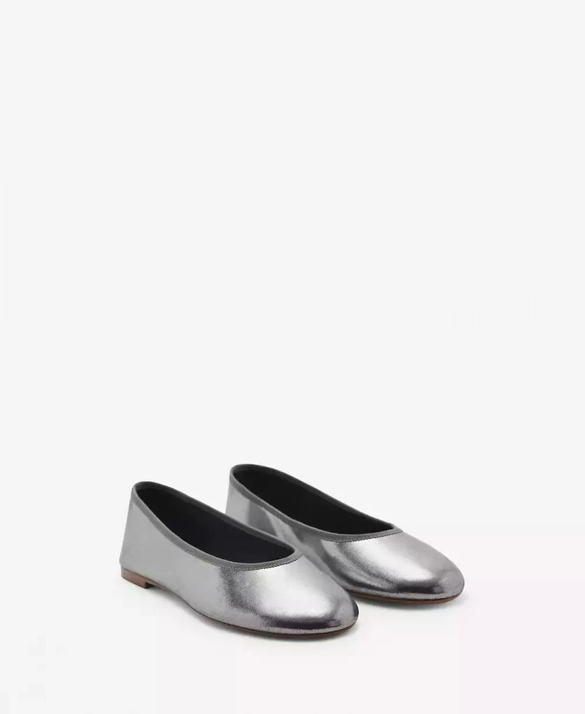 Mango Women's Metallic Ballet Flats 1