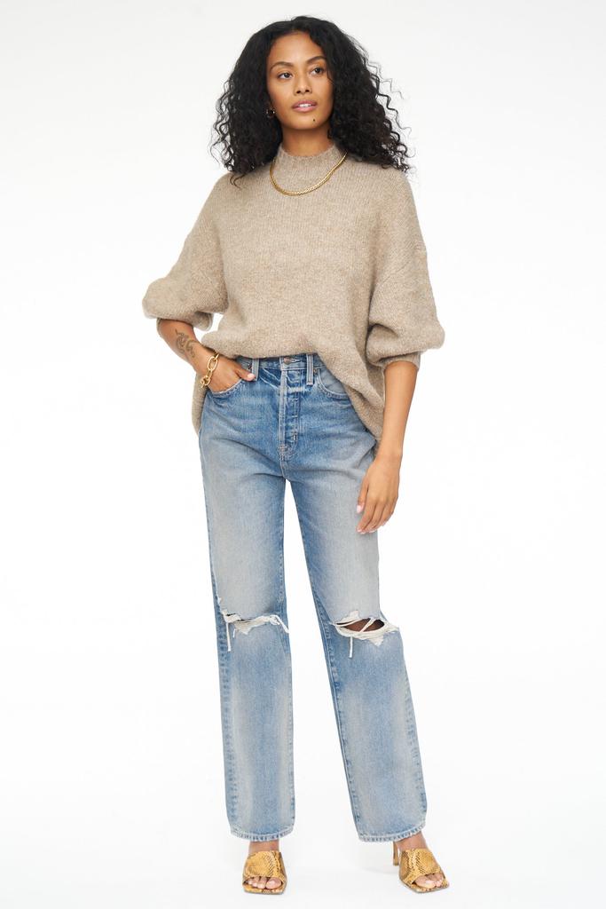 Pistola Denim Carlen Mock Neck Sweater - Taupe