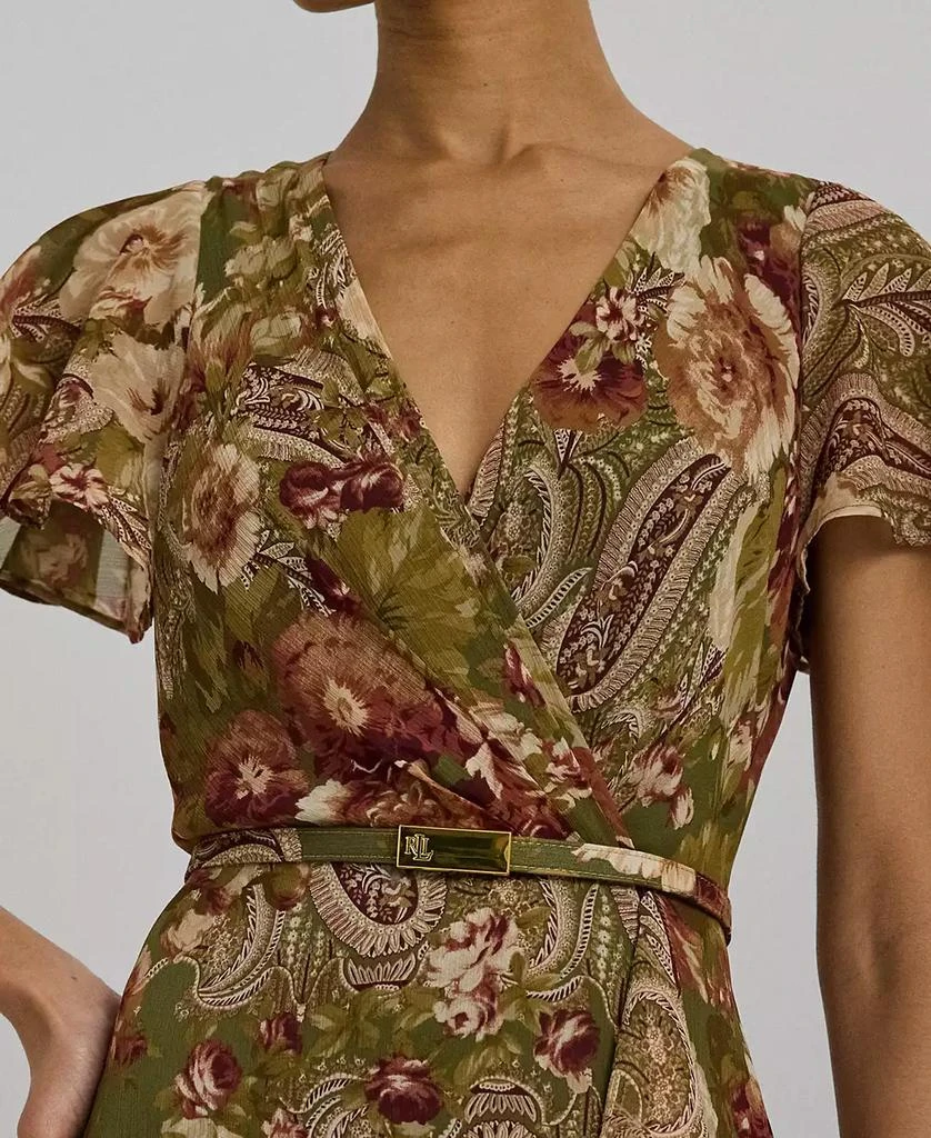 Ralph Lauren Women's Belted Floral Gown 4