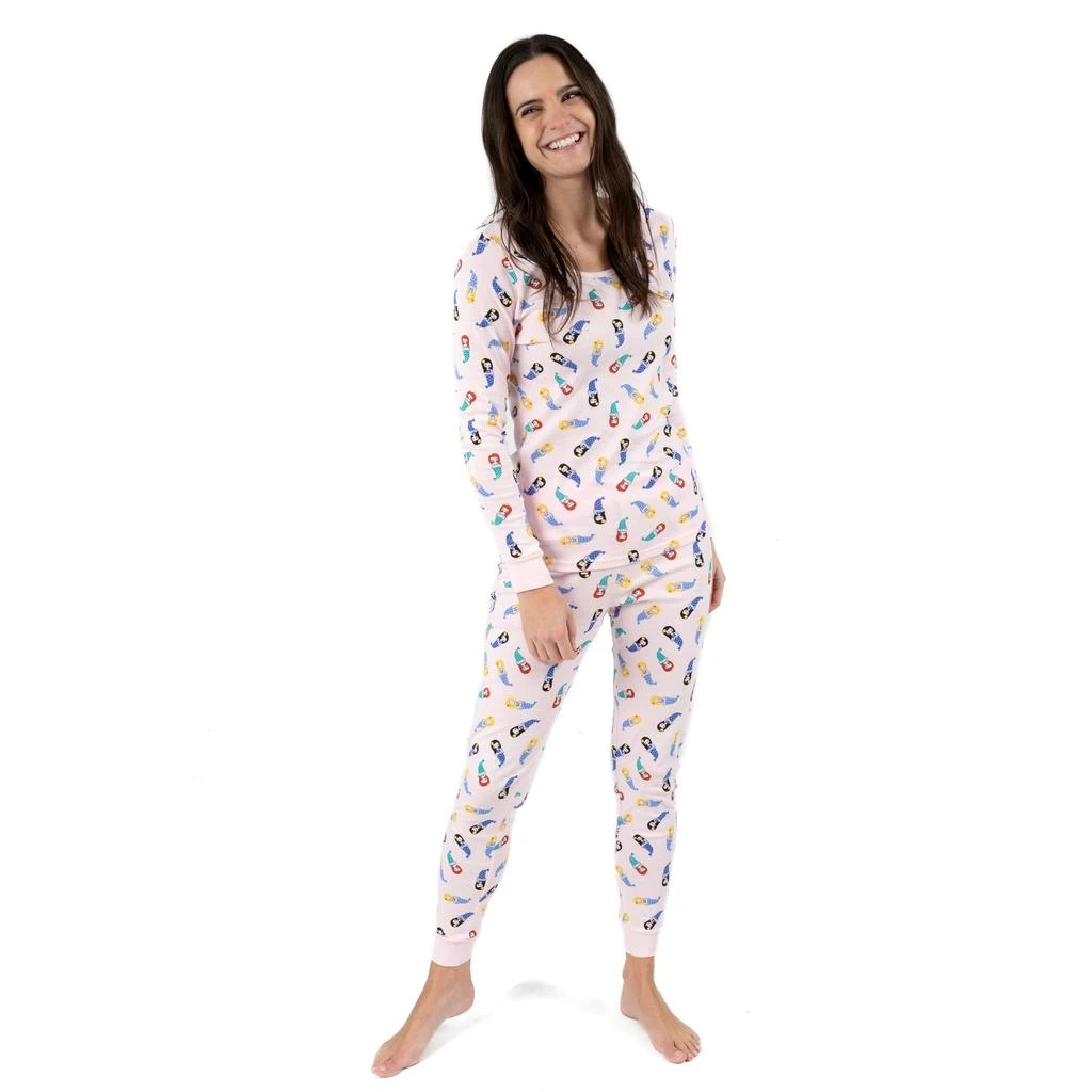 Leveret Womens Two Piece Cotton Pajamas Mermaid 1
