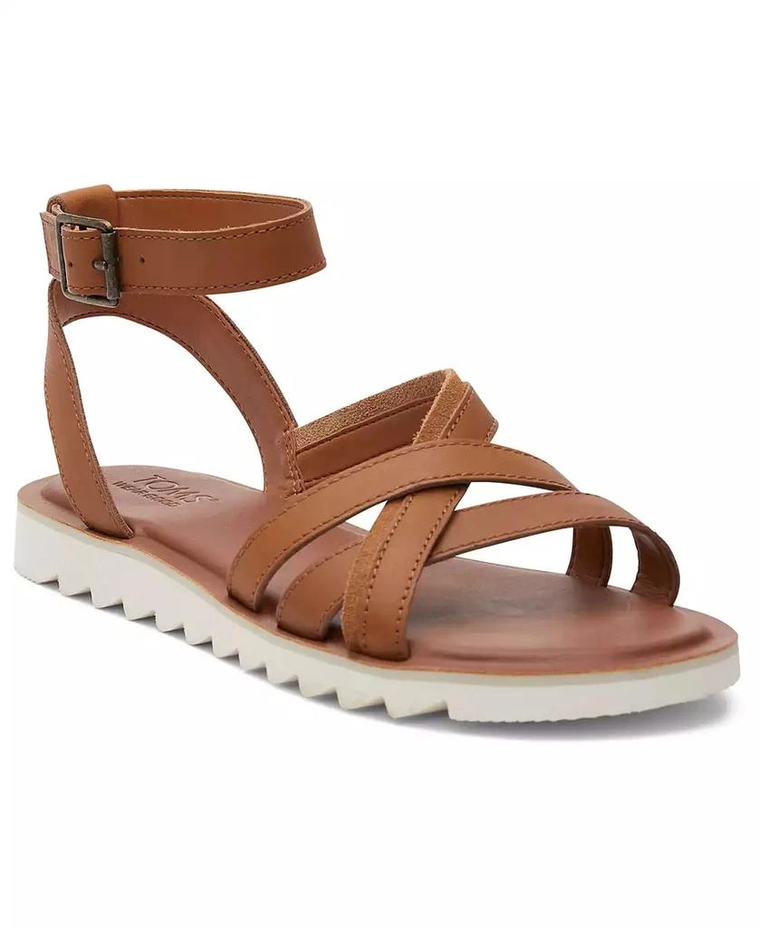 TOMS Women's Rory Ankle-Strap Flat Tread Sandals 1
