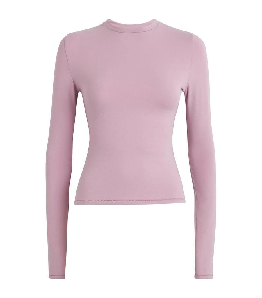 SKIMS Cotton-Blend Long-Sleeve T-Shirt 1