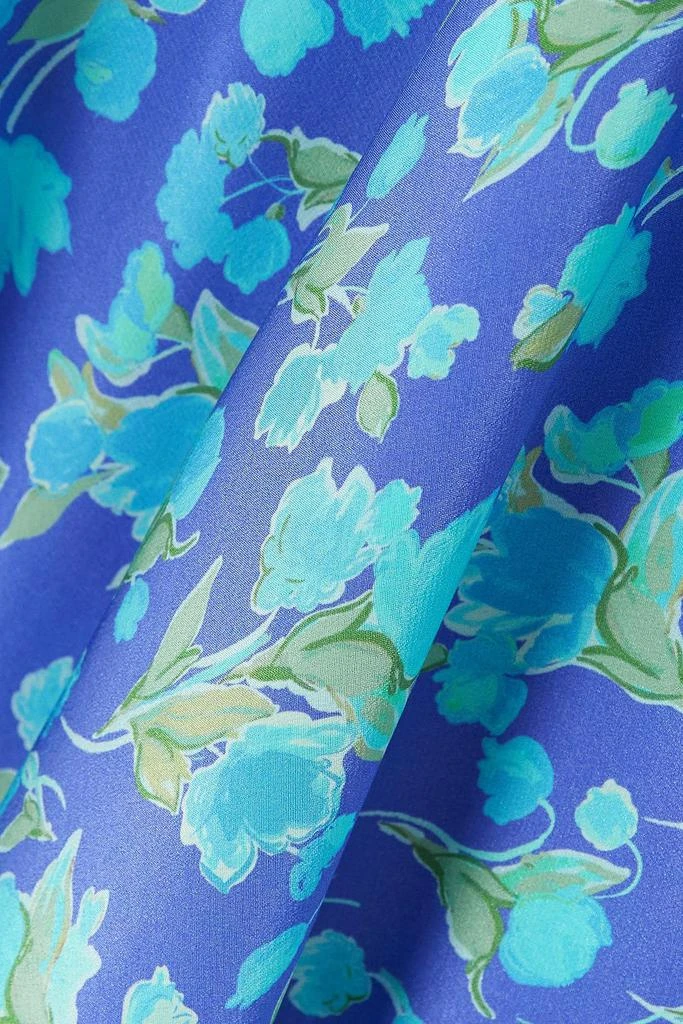 Rixo Ruffled floral-print silk crepe de chine mini dress 4