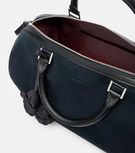 Magda Butrym Varsovia floral-appliqué suede duffel bag 3