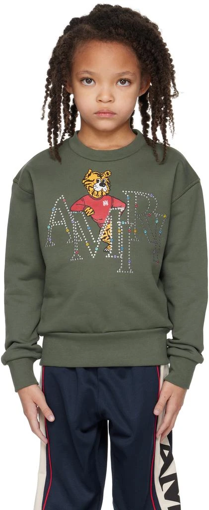 AMIRI Kids Khaki 
AMIRI
 Staggered Tiger Crew Sweatshirt