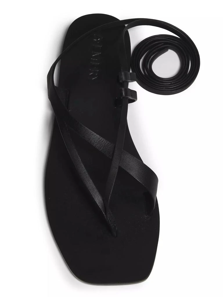 A.Emery Rita Leather Ankle-Wrap Sandals 4