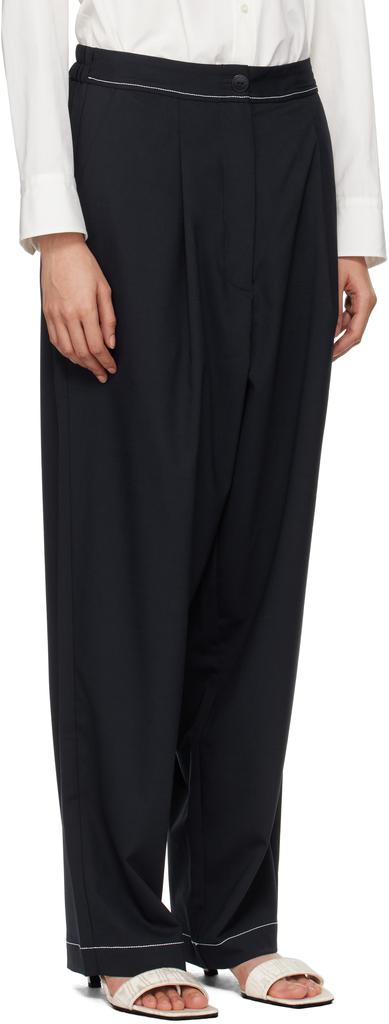 Cordera Navy Tailoring Stitch Trousers