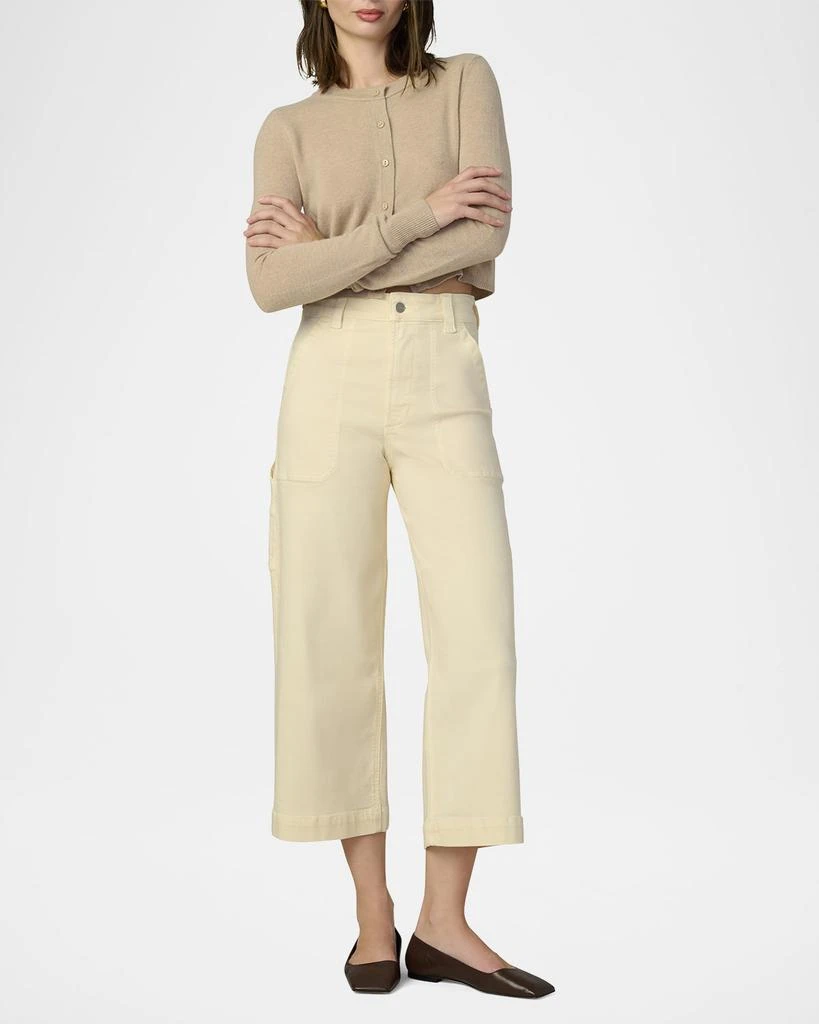 Joe's Jeans The Chloe Wide-Leg Cropped Utility Pants 2