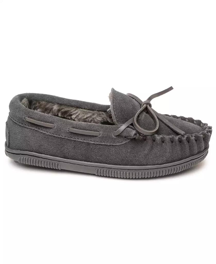 Minnetonka Toddler Boys Pile Lined Hardsole Moccasin Slippers