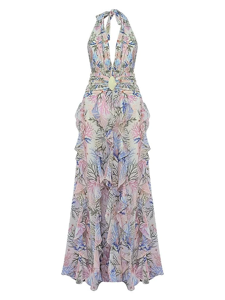 PatBO Seaweed Printed Halterneck Maxi Dress - Dresses & Skirts - Save Extra  20% OFF On $250 - Free Shipping - BeyondStyle