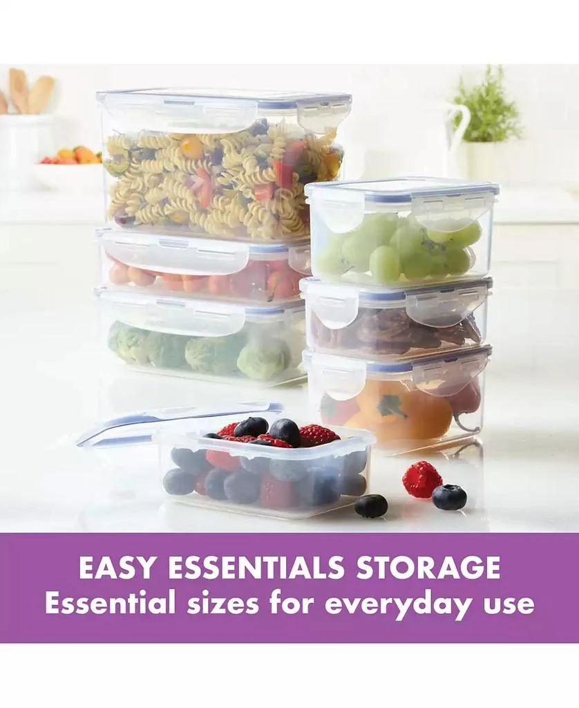 Lock & Lock Easy Essentials Rectangular 14-Pc. Food Storage Container Set 2