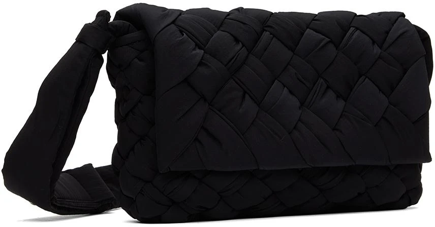 Bottega Veneta Black Small Rumple Messenger Bag 2