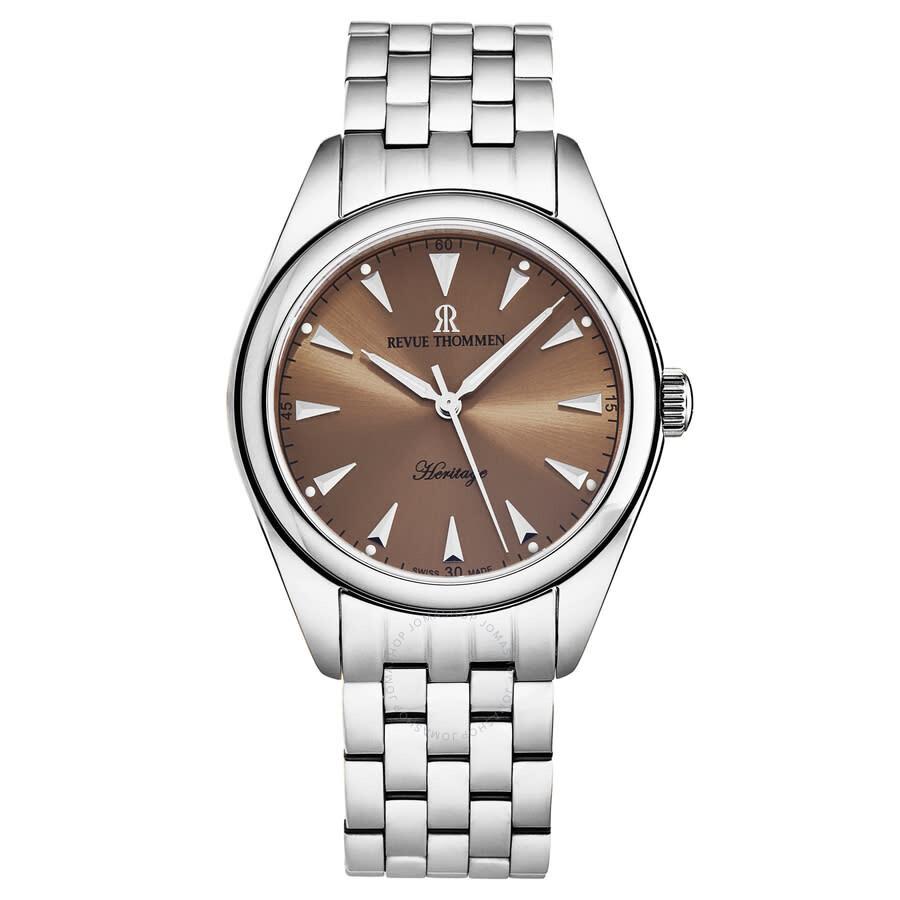 Revue Thommen Heritage Automatic Champagne Dial Men's Watch 21010.2139