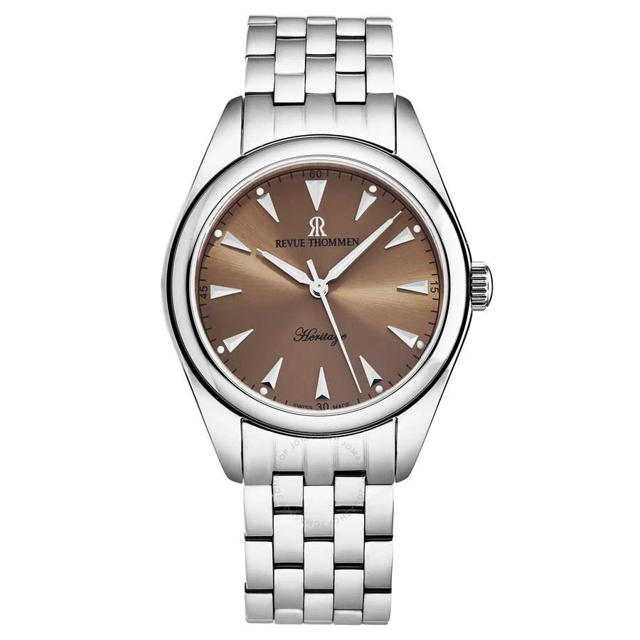 Revue Thommen Heritage Automatic Champagne Dial Men's Watch 21010.2139 1