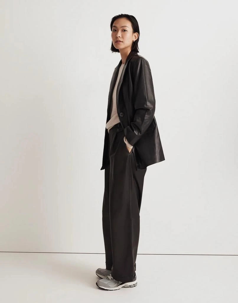 Madewell The Bedford Oversized Blazer in Leather 2