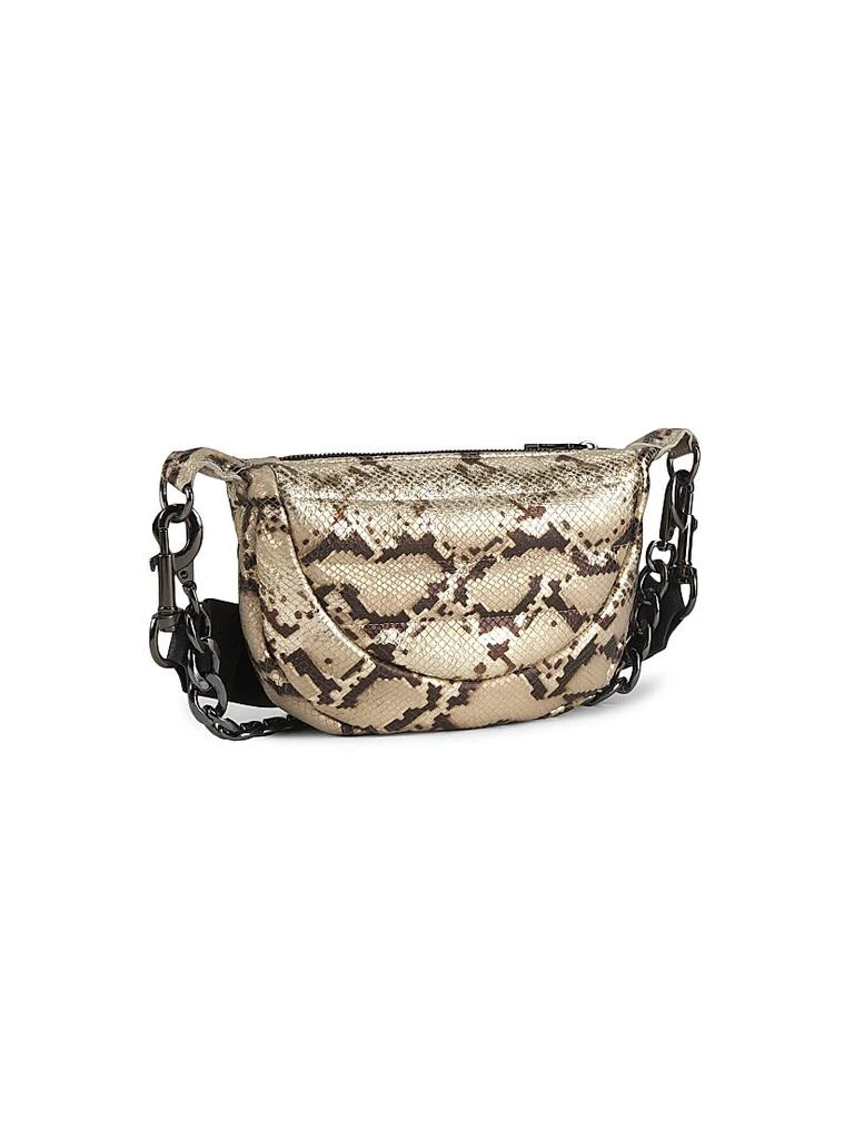 Think Royln Tiny Dancer Snake-Embossed Leather Belt Bag 5